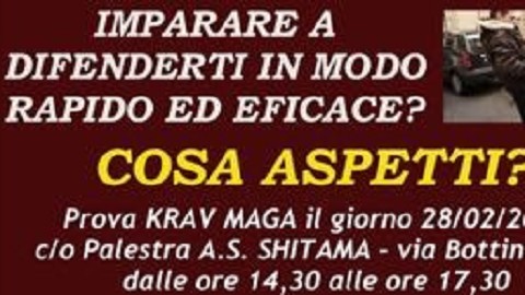 2015 - Seminario gratuito Krav Maga 28 Febbraio