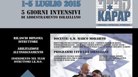2015 - Corso Istruttori Kapap livello I